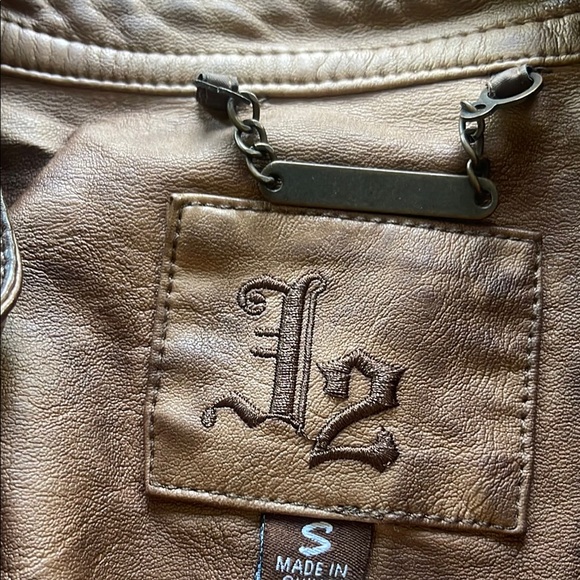 MotoBrown Leather Jacket - Picture 2 of 9